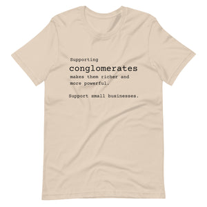 Support Small Businesses - Typewriter Font T-Shirt